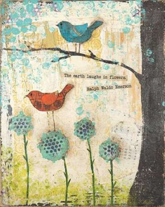 Posterazzi Earth Laughs in Flowers Canvas Art - Cassandra Cushman (24 x 30)