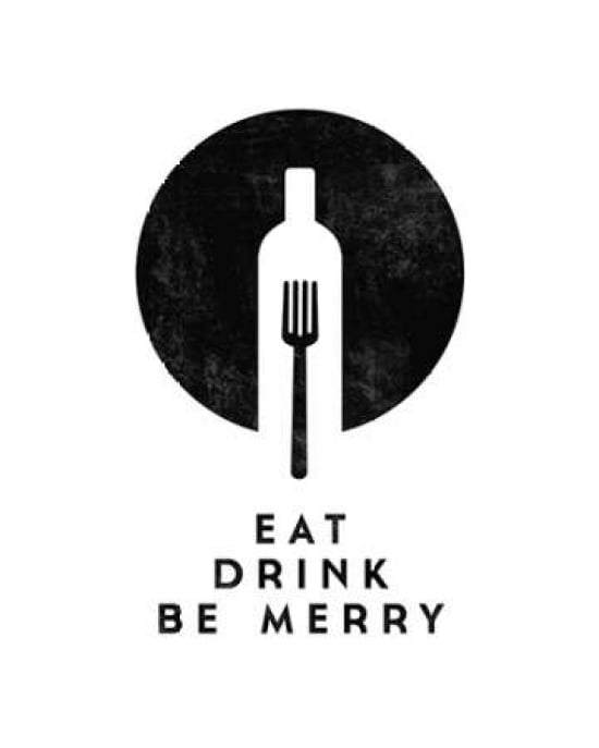 Posterazzi Eat Drink Be Merry Canvas Art - Amalia Lopez (24 x 30)
