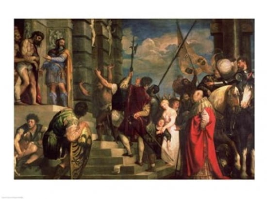 Posterazzi Ecce Homo 1543 Canvas Art - Titian (36 x 24)