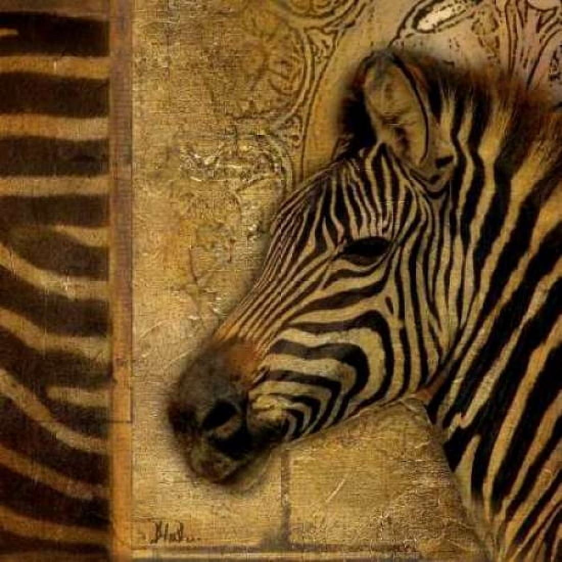 Posterazzi Elegant Safari I - Zebra Canvas Art - Patricia Pinto (24 x 24)