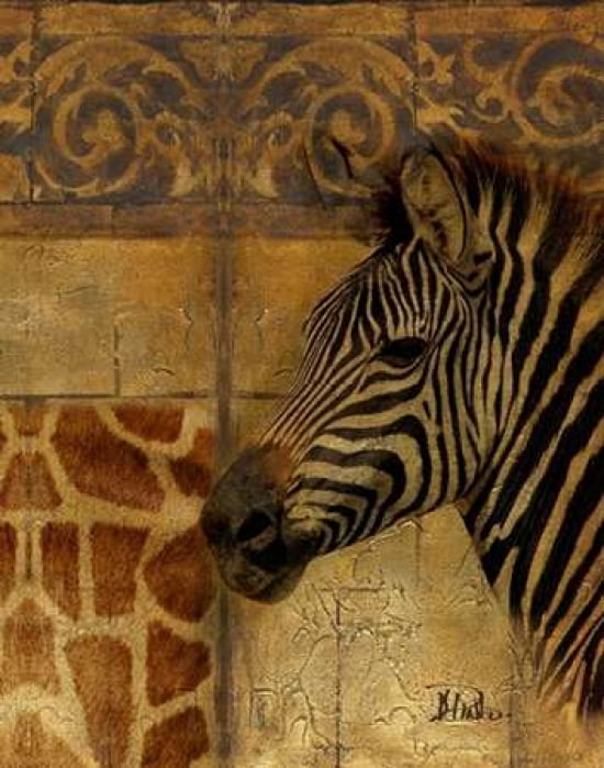 Posterazzi Elegant Safari I - Zebra Canvas Art - Patricia Pinto (24 x 30)