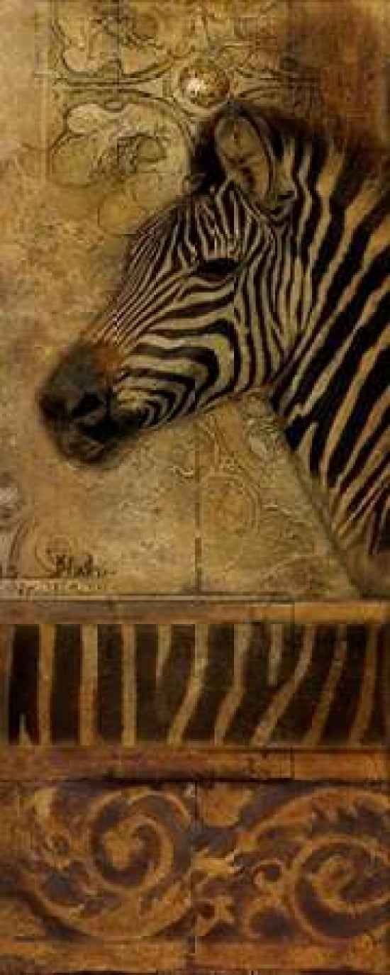Posterazzi Elegant Safari V (zebra) Canvas Art - Patricia Pinto (24 x 48)
