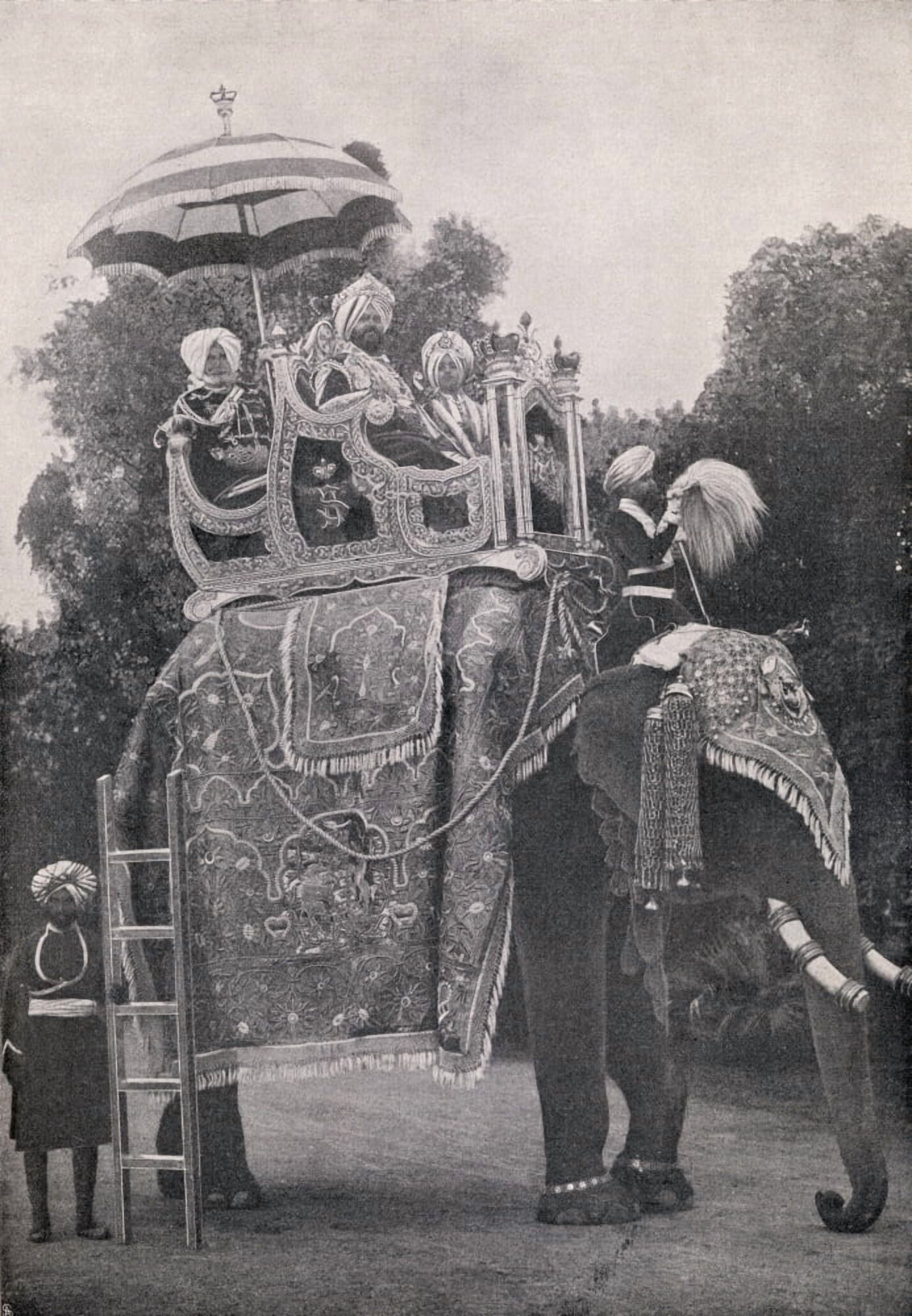 Posterazzi An Elephant Carrying East Indian Maharajas In The 19Th Century From Die Gartenlaube Published 1905 Canvas Art - Ken Welsh Design Pics (24 x 34)