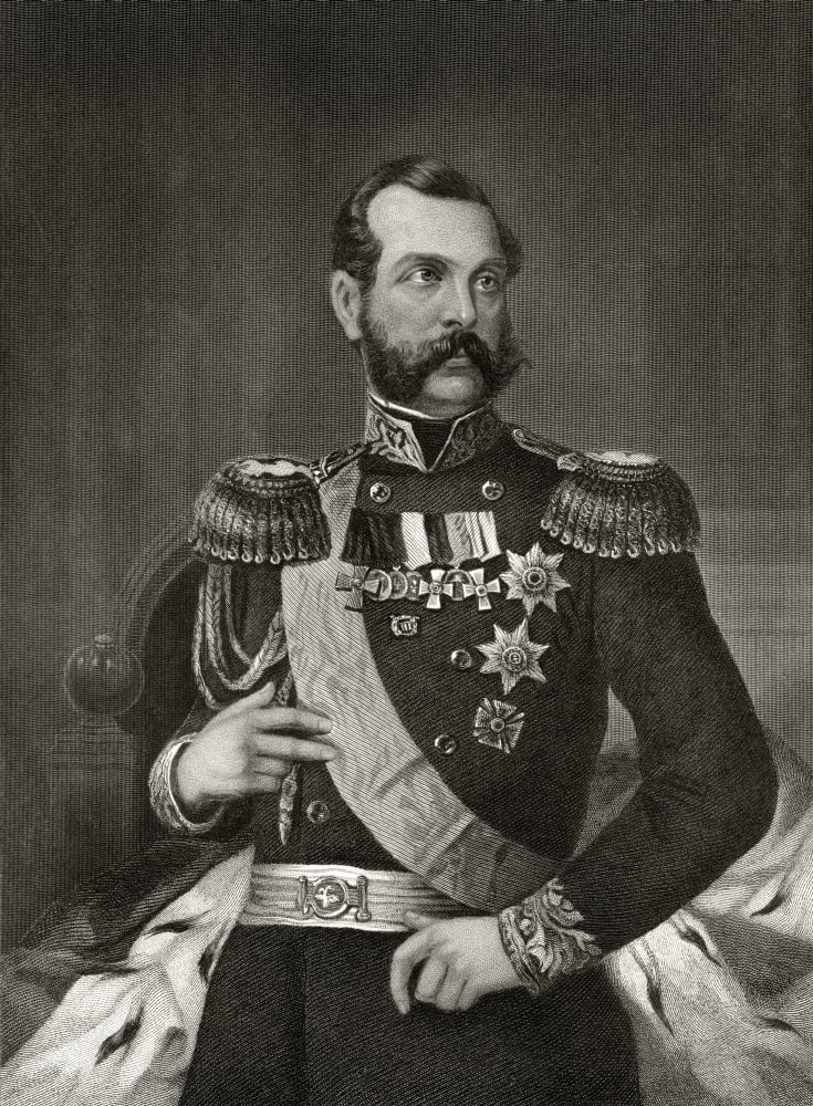 Posterazzi Emperor Alexander 2Nd Of Russia 1818 To 1881 19Th Century Engraving After Alonzo Chappel Canvas Art - Ken Welsh Design Pics (24 x 32)