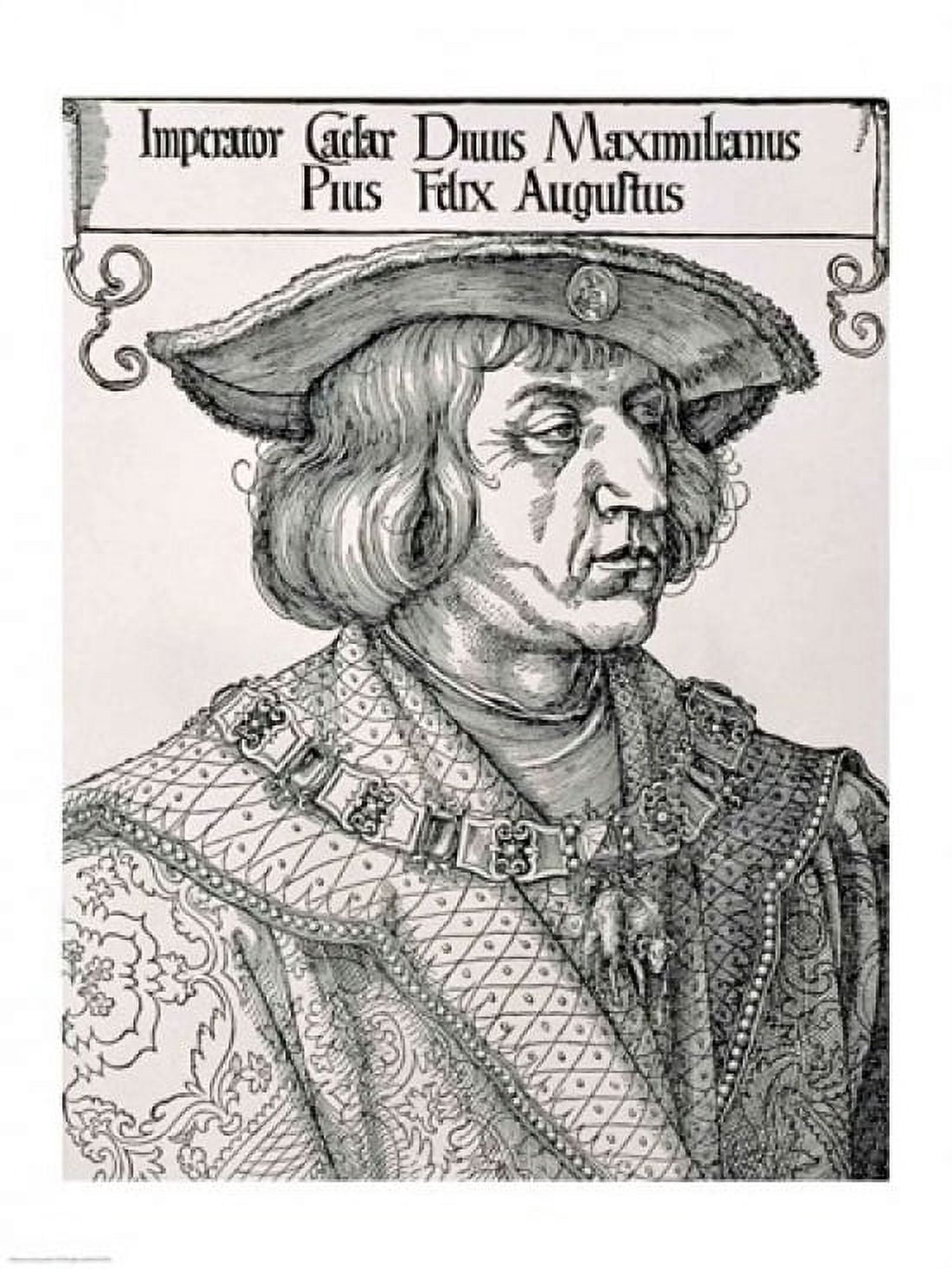 Posterazzi Emperor Maximilian I of Germany Canvas Art - Albrecht Durer (24 x 36)