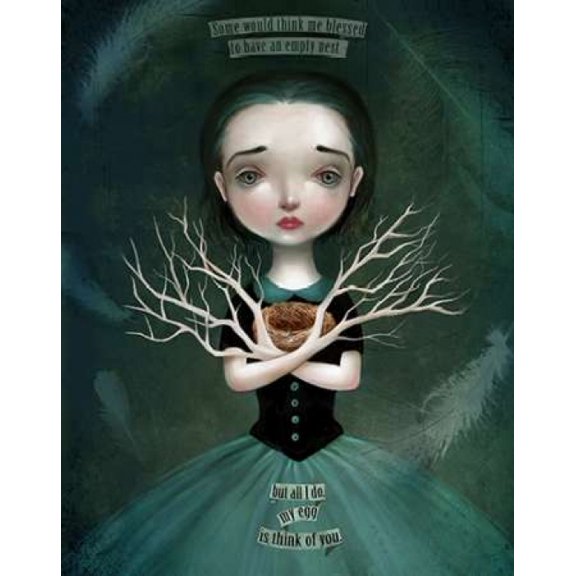 Posterazzi Empty Nest Canvas Art - Meluseena (22 x 28)