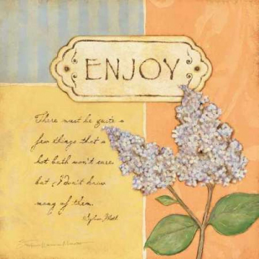 Posterazzi Enjoy Canvas Art - Stephanie Marrott (24 x 24)