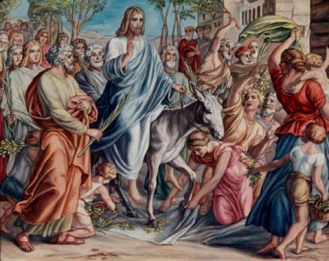 Posterazzi Entry into Jerusalem Julius Schnorr Von Carolsfeld (1794-1872German) Canvas Art - Julius Schnorr von Carolsfeld (24 x 36)
