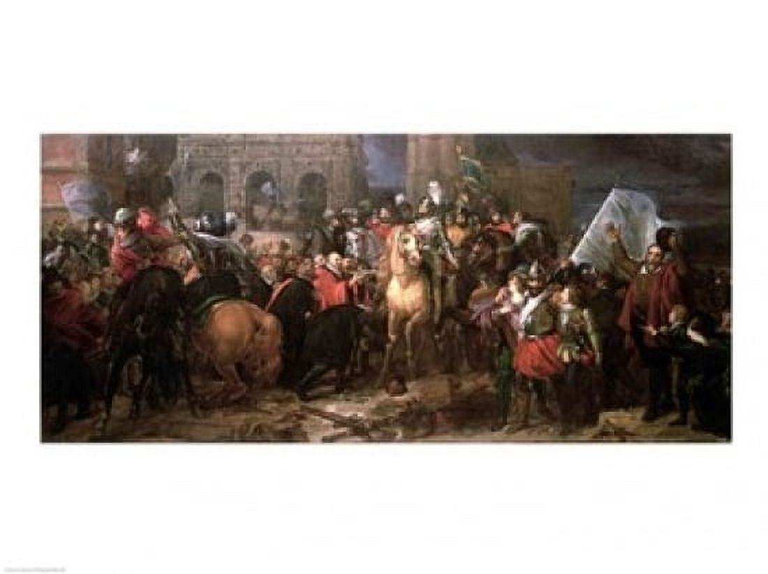 Posterazzi Entry of Henri IV into Paris 22nd March 1594 Canvas Art - Francois Gerard (36 x 24)
