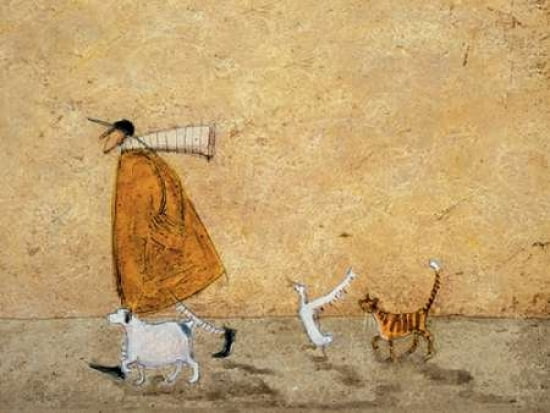 Posterazzi Ernest Doris Horace And Stripes Canvas Art - Sam Toft (18 x 24)