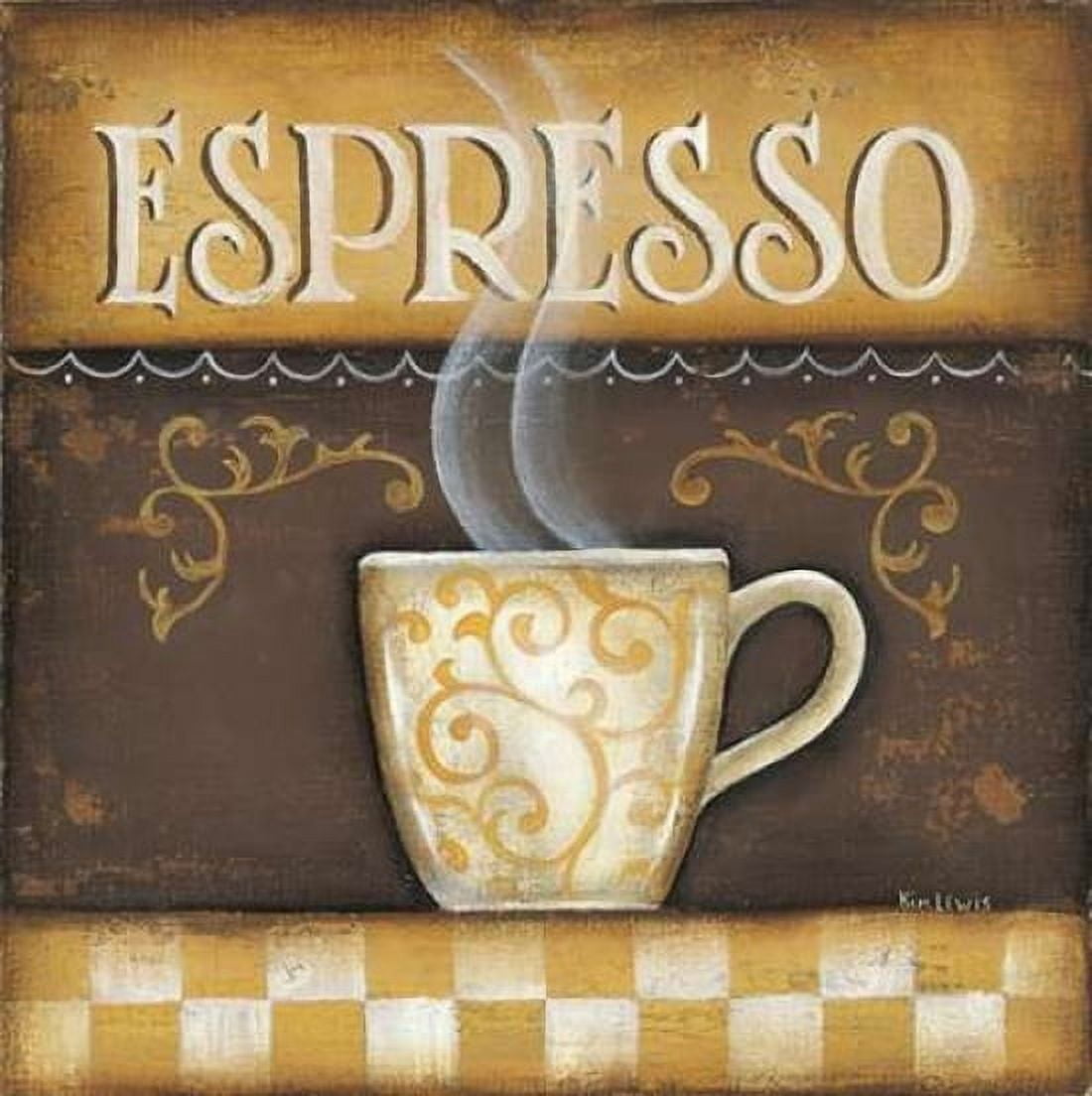 Posterazzi Espresso Canvas Art - Kim Lewis (24 x 24)