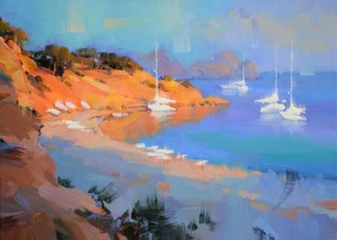 Posterazzi Evening Boats Canvas Art - Alex Hook Krioutchkov (20 x 28)
