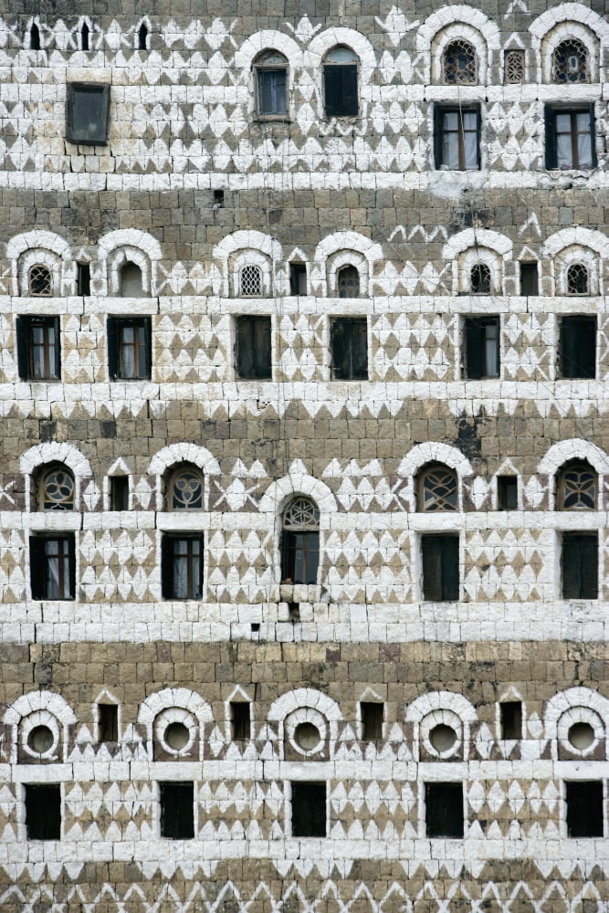 Posterazzi Exterior Of Ornate Mud House Close Up Canvas Art - Toby Adamson Design Pics (24 x 38)