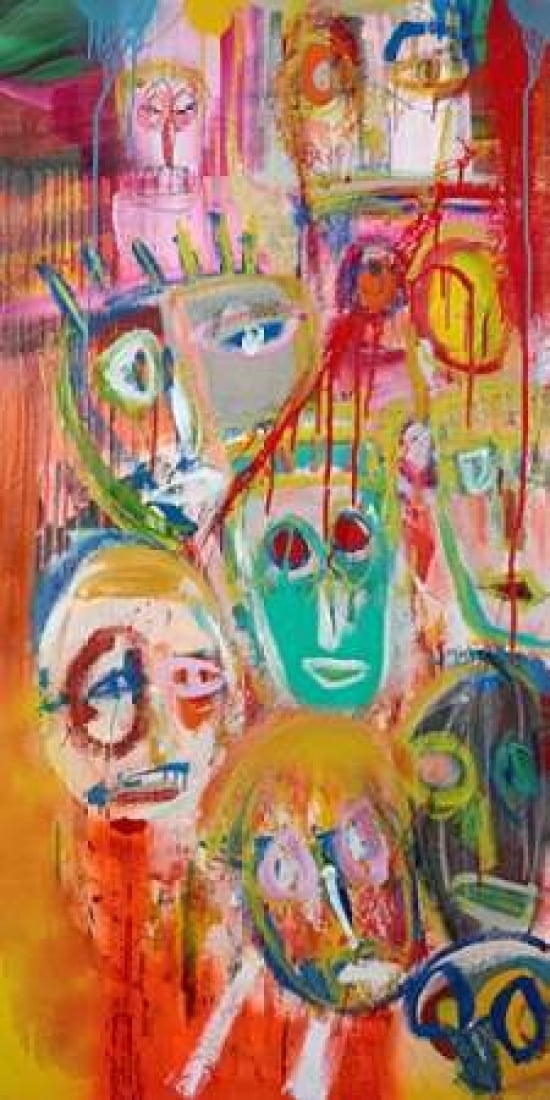 Posterazzi Facebook People II Canvas Art - Italo Corrado (24 x 48)