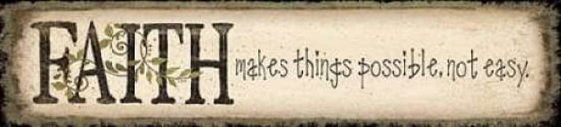 Posterazzi Faith Canvas Art - Jo Moulton (12 x 36)