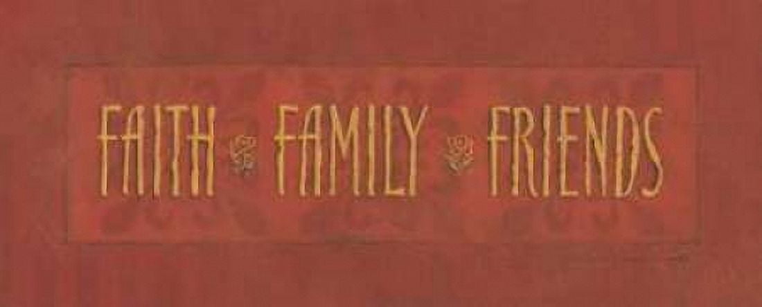 Posterazzi Faith Family Friends Canvas Art - Stephanie Marrott (24 x 48)