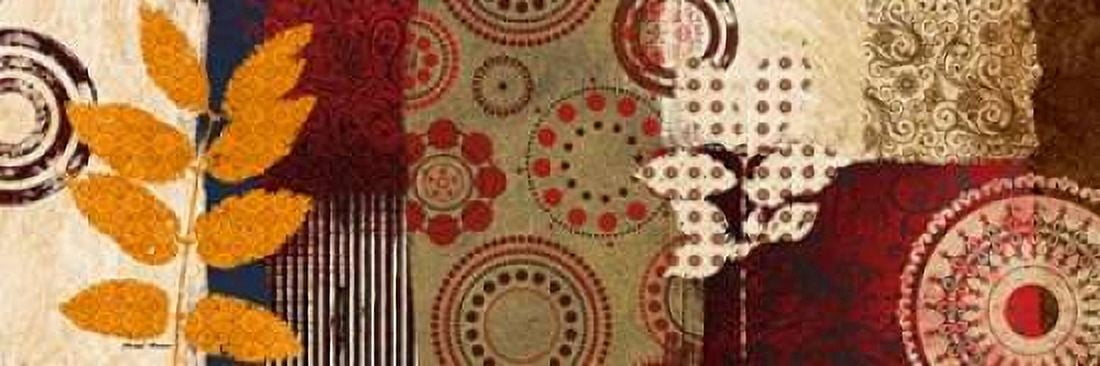 Posterazzi Fall Leaf Panel II Canvas Art - Michael Marcon (12 x 36)