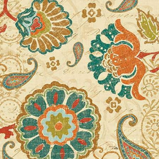 Posterazzi Fall Paisley II Canvas Art - Pela (24 x 24)