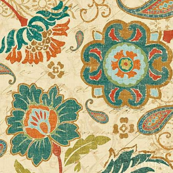 Posterazzi Fall Paisley III Canvas Art - Pela (24 x 24)