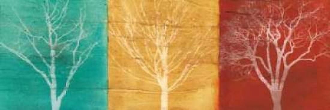 Posterazzi Fallen Leaves Canvas Art - Stephane Fontaine (12 x 36)
