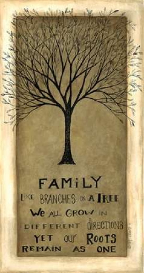 Posterazzi Family Tree Canvas Art - Cindy Shamp (24 x 36)