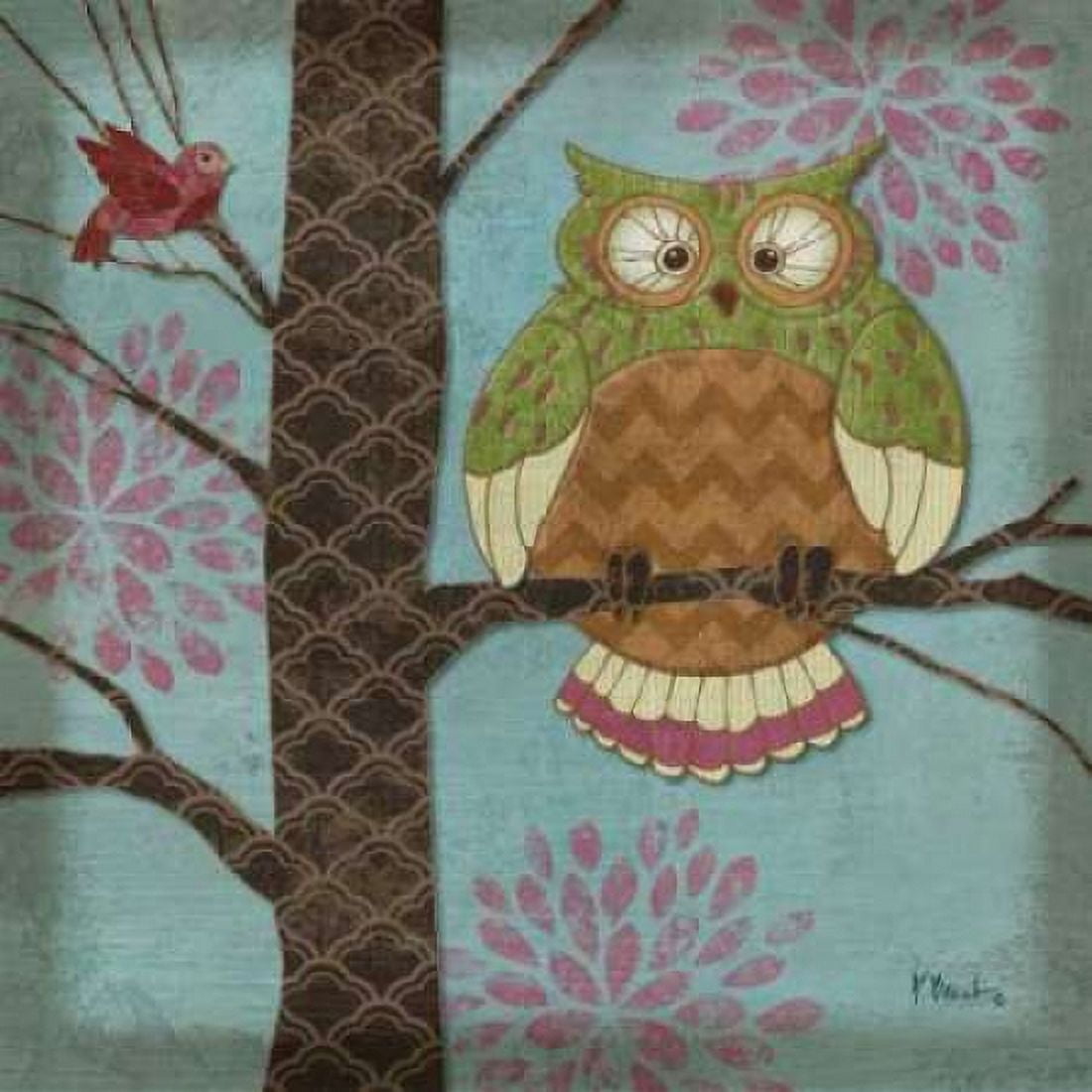 Posterazzi Fantasy Owls I Canvas Art - Paul Brent (24 x 24)