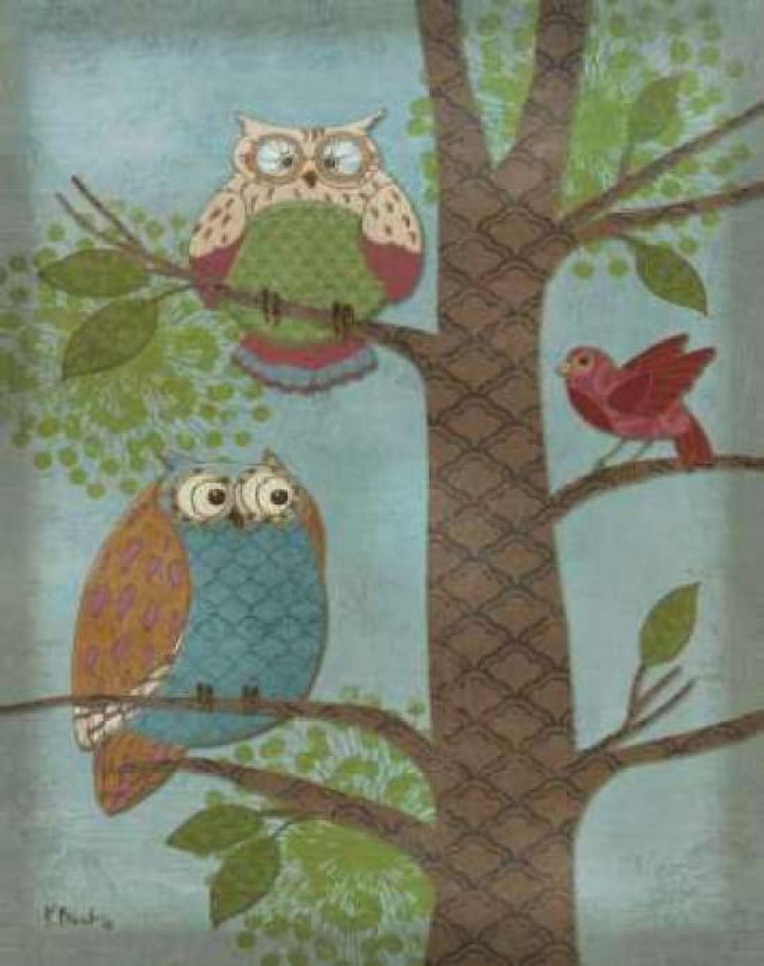 Posterazzi Fantasy Owls Vertical II Canvas Art - Paul Brent (22 x 28)