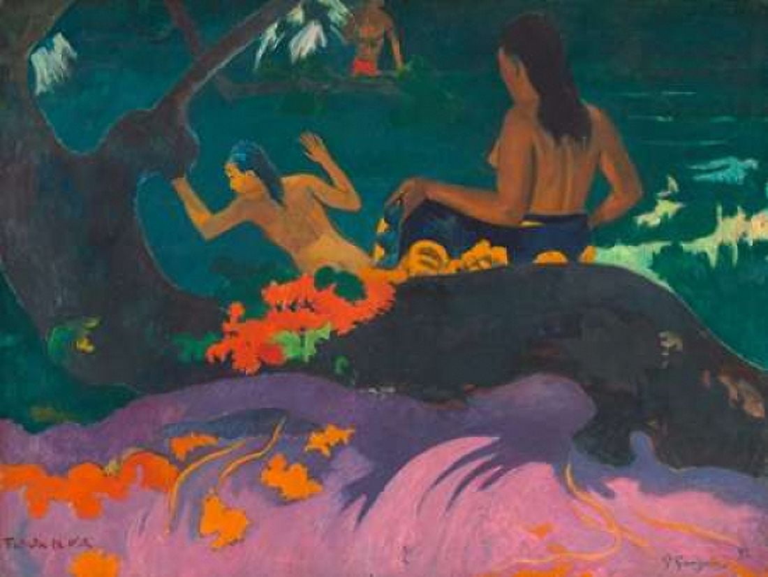 Posterazzi Fatata te Miti (By the Sea) Canvas Art - Paul Gauguin (22 x 28)