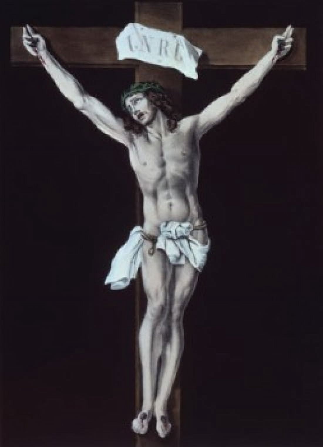 Posterazzi Father into Thy Hands I Commend My Spirit  1850  Currier and Ives (a 1857-1907 American)  Color Lithograph Library of Congress Washington DC Canvas Art - Currier & Ives (24 x 36)