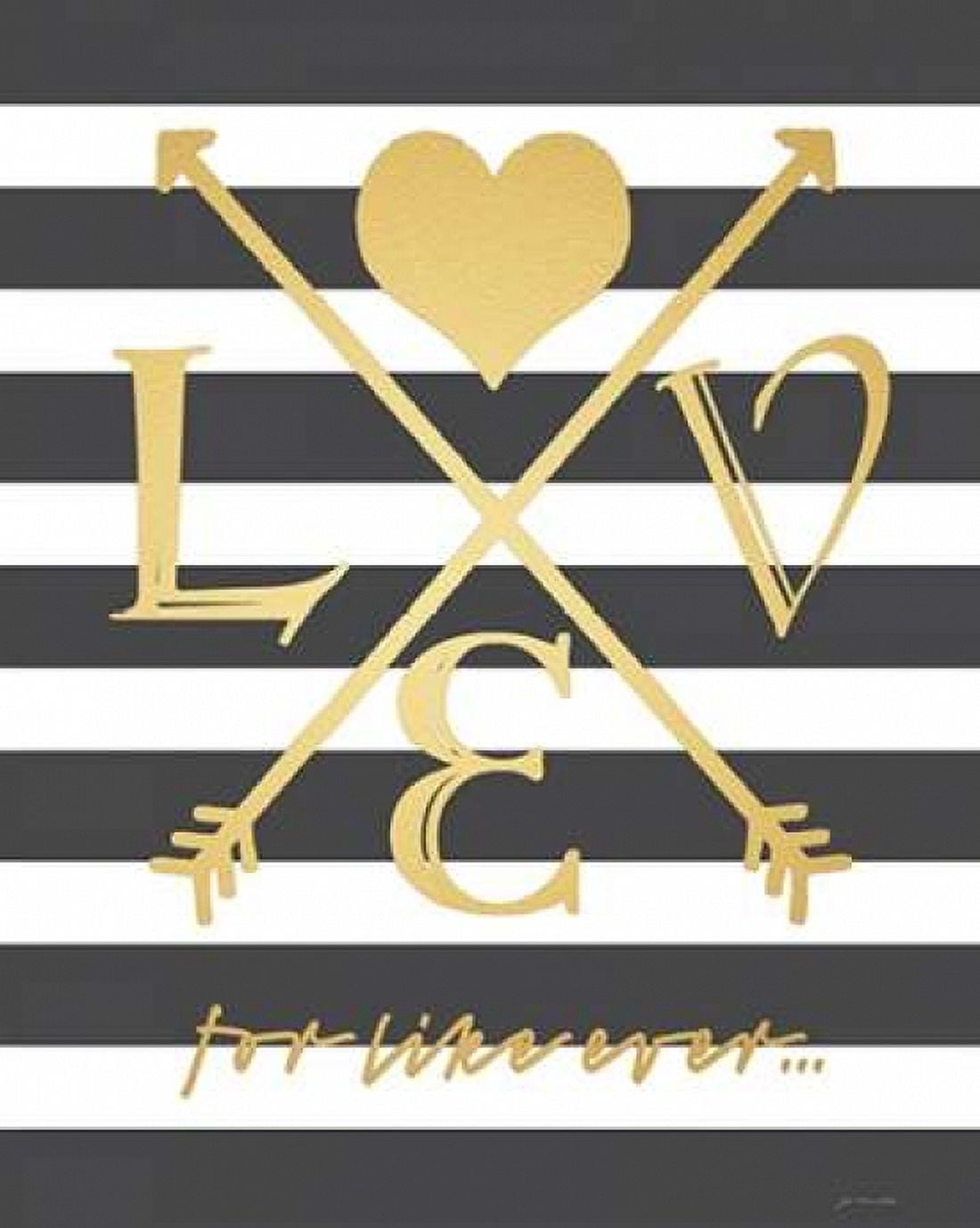 Posterazzi Faux Gold For Like Ever Canvas Art - Jo Moulton (24 x 30)
