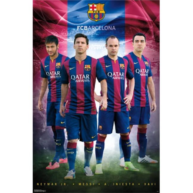 Posterazzi Fc Barcelona - Team 2014 Poster Print - 24 x 36 in