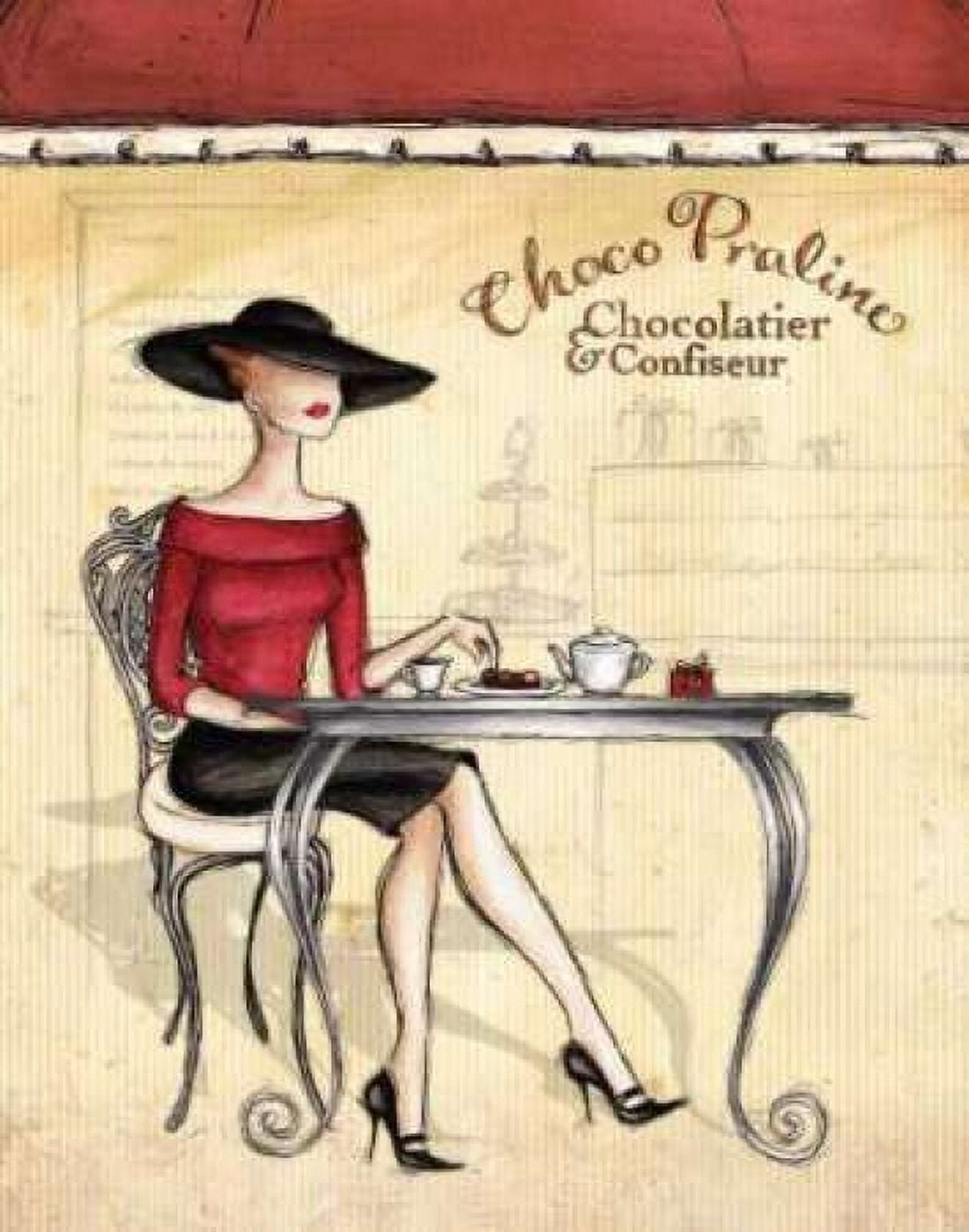 Posterazzi Femme Elegante I Canvas Art - Andrea Laliberte (22 x 28)