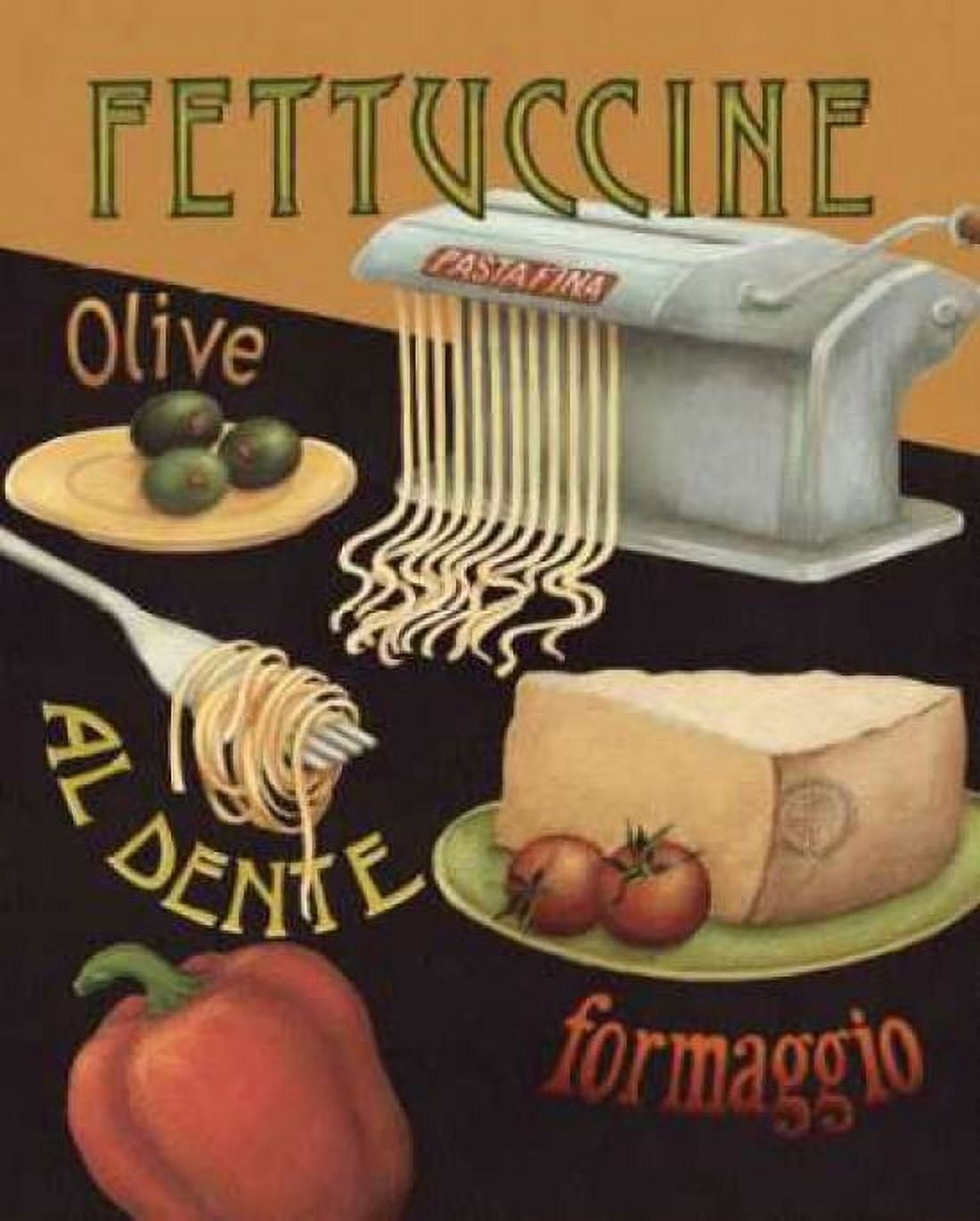 Posterazzi Fettuccine Canvas Art - Daphne Brissonnet (22 x 28)