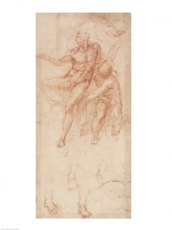 Posterazzi Figure Studies Canvas Art - Michelangelo Buonarroti (24 x 36)