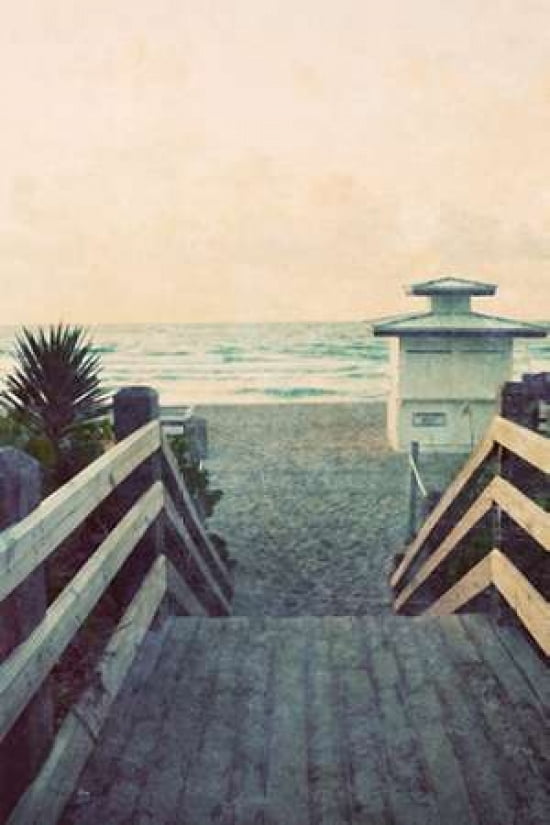 Posterazzi Filtered Beach Photo I Canvas Art - Gail Peck (24 x 36)