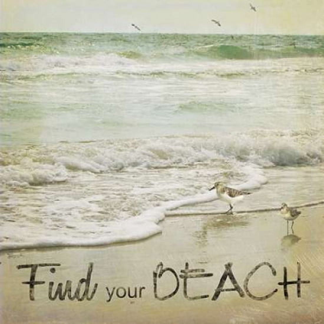 Posterazzi Find Your Beach Canvas Art - Katrina Craven (24 x 24)