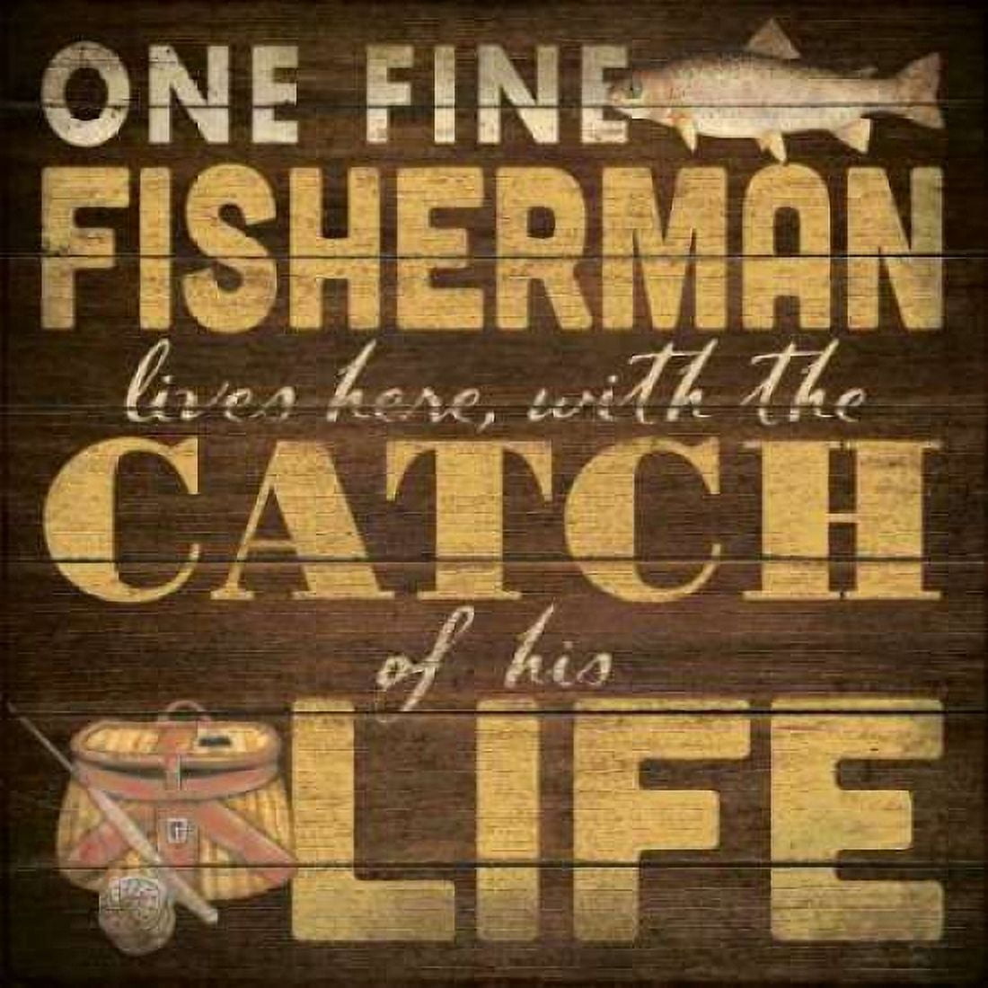 Posterazzi Fine Fisherman Canvas Art - Stephanie Marrott (24 x 24)