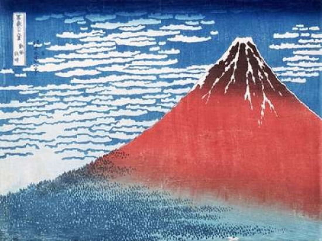 Posterazzi Fine Wind Clear Morning Canvas Art - Hokusai (22 x 28)