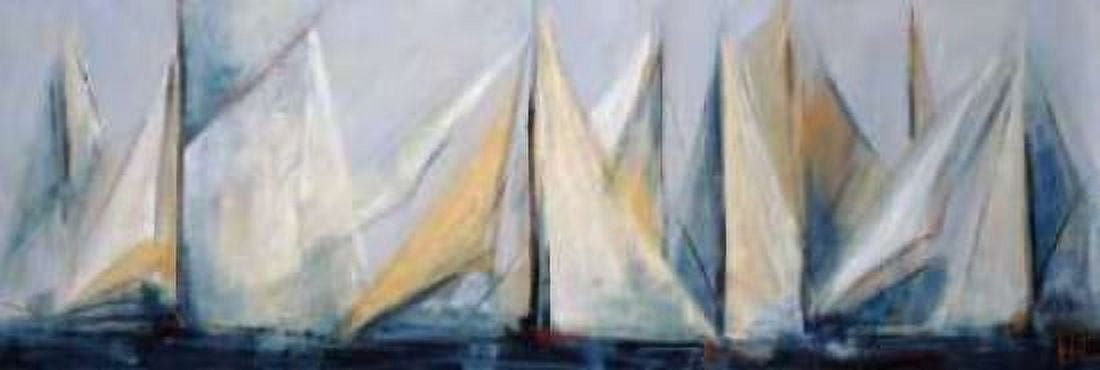 Posterazzi First Sail II Canvas Art - Maria Antonia Torres (12 x 36)