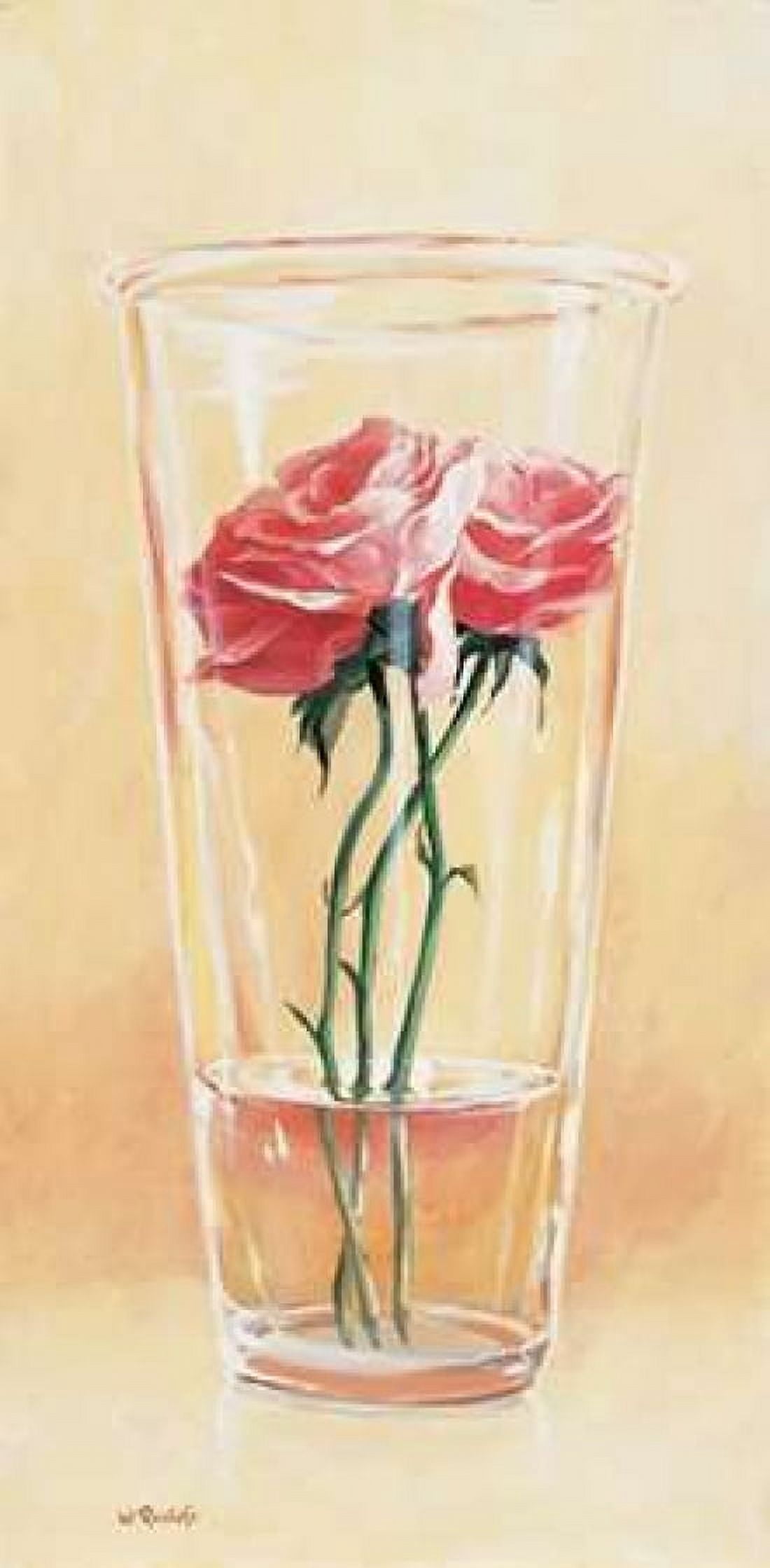 Posterazzi First rose of the season I Canvas Art - Wouter Roelofs (24 x 48)