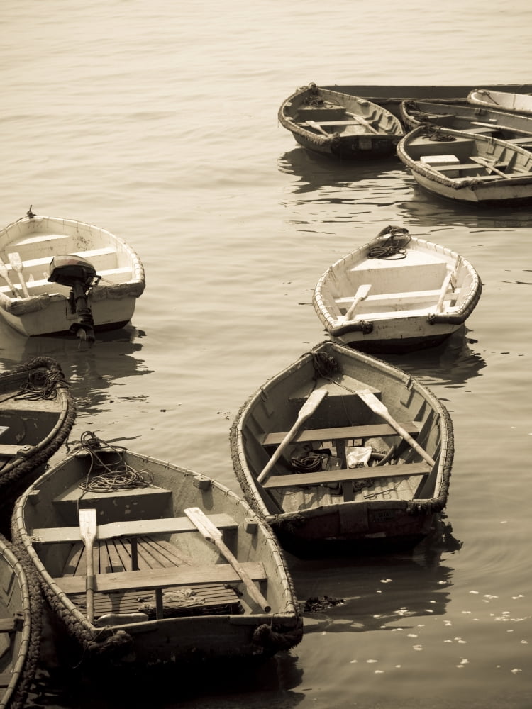 Posterazzi Fishing Boats On The Water Canvas Art - Keith Levit Design Pics (26 x 36)
