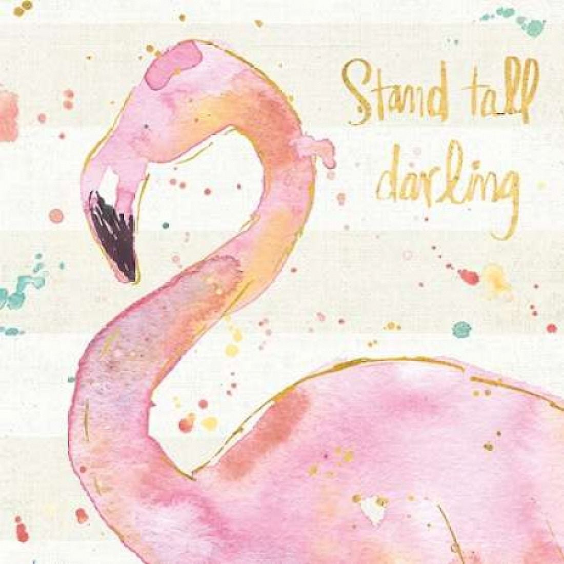Posterazzi Flamingo Fever III Canvas Art - Anne Tavoletti (24 x 24)