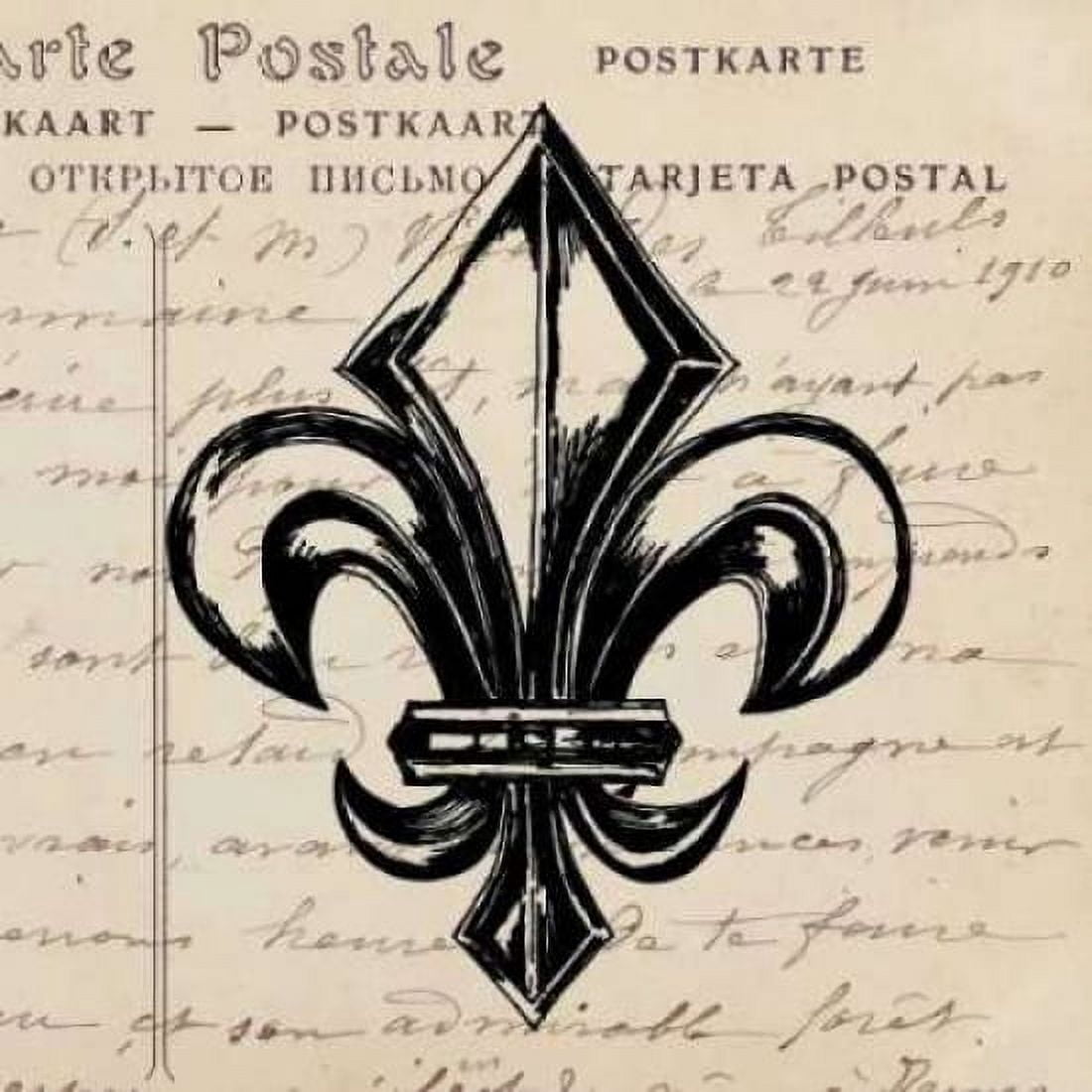 Posterazzi Fleur De Lis I Canvas Art - Sabine Berg (24 x 24)