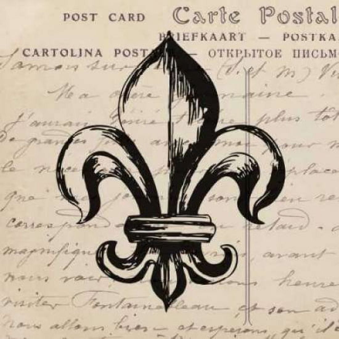 Posterazzi Fleur De Lis II Canvas Art - Sabine Berg (24 x 24)