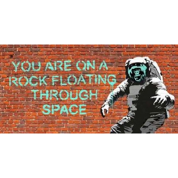 Posterazzi Floating Through Space Canvas Art - Masterfunk collective (10 x 20)