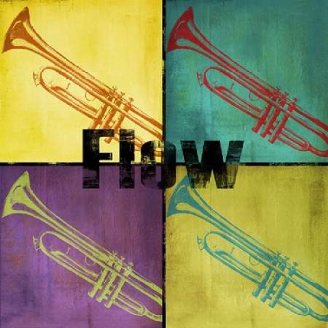 Posterazzi Flow Color Blocks Canvas Art - Hakimipour-Ritter (24 x 24)