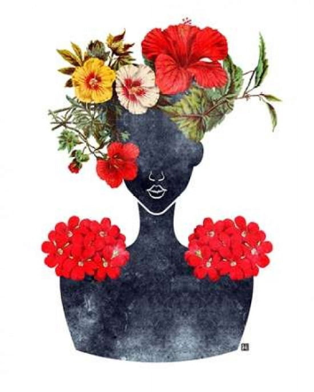Posterazzi Flower Crown Silhouette I Canvas Art - Tabitha Brown (24 x 30)