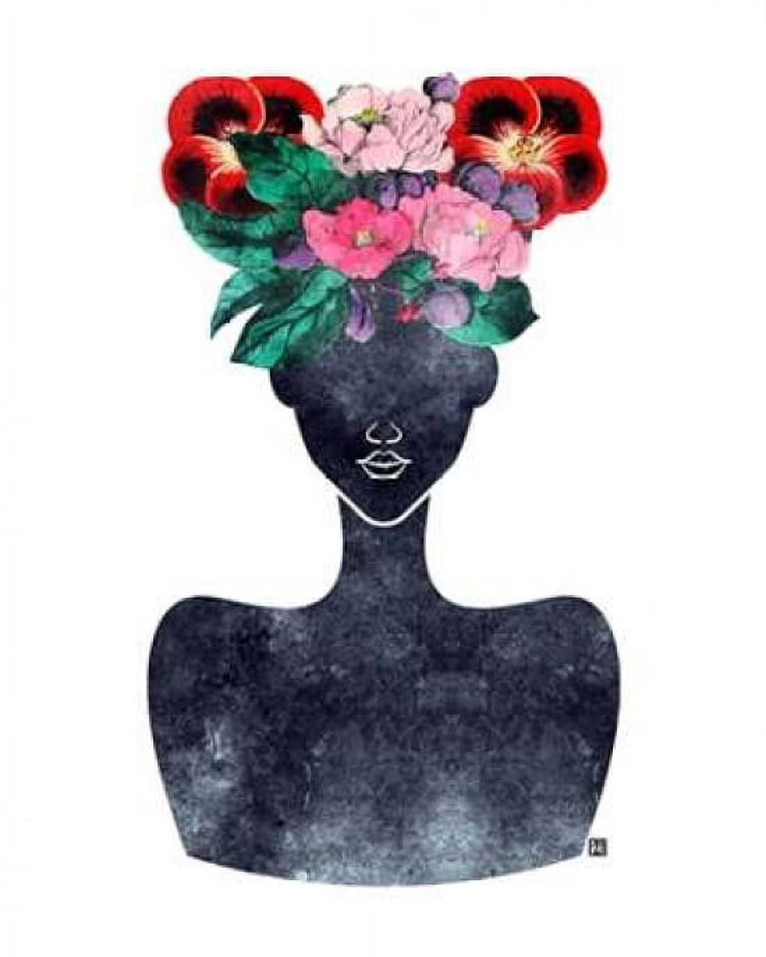 Posterazzi Flower Crown Silhouette II Canvas Art - Tabitha Brown (24 x 30)