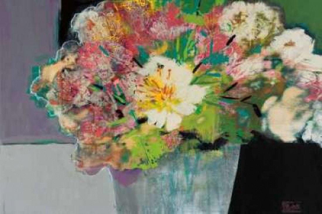 Posterazzi Flower Market Canvas Art - Leslie Bernsen (24 x 36)