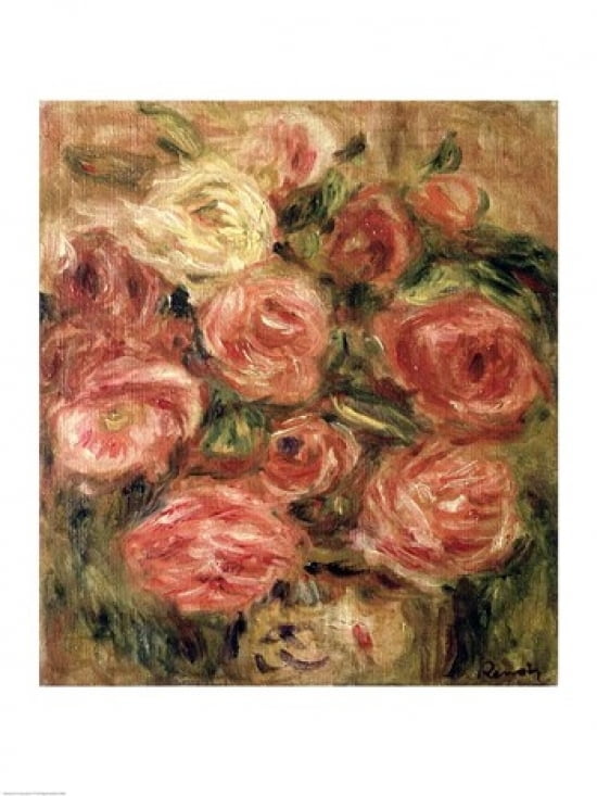 Posterazzi Flowers 1913-19 Canvas Art - Pierre-Auguste Renoir (24 x 36)